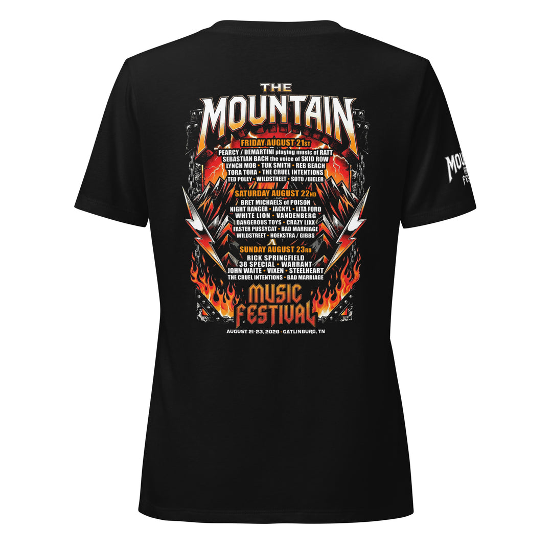 2026 The Mountain Music Festival Ladies V-Neck Event Tee