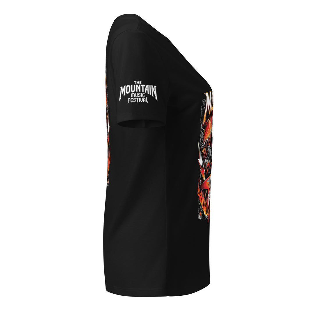2026 The Mountain Music Festival Ladies V-Neck Event Tee
