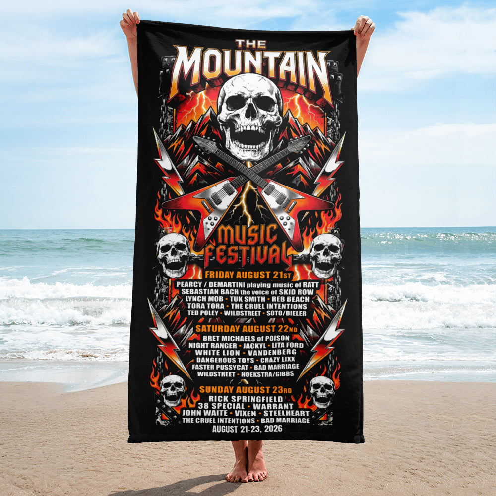 2026 The Mountain Music Festival Beach Towel