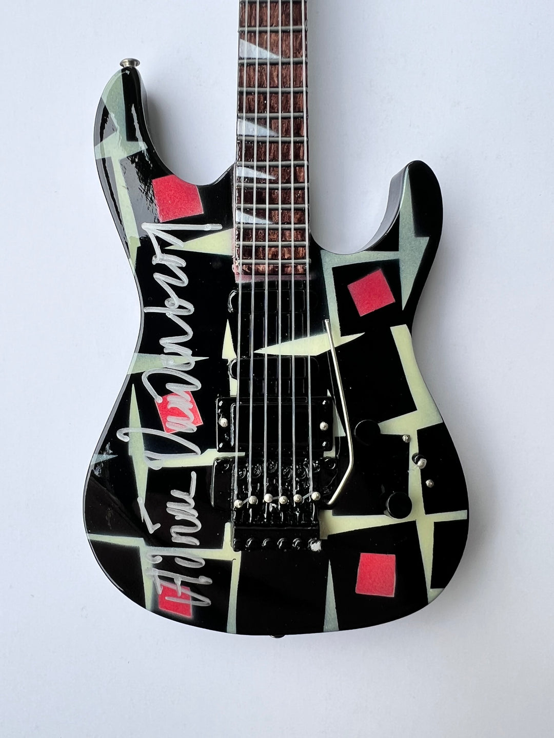 Adrian Vandenberg Signed Mini Guitar