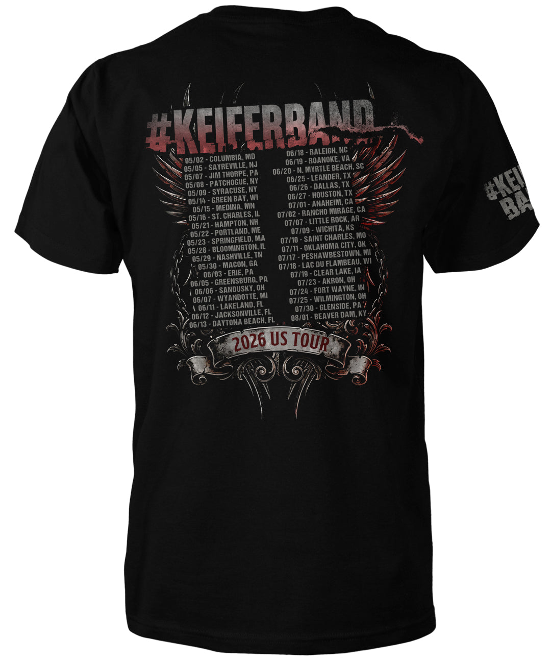 Tom Keifer 2026 Keiferband Tour Tee