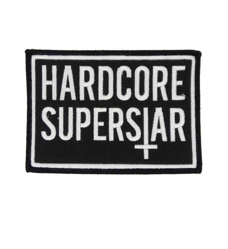 Hardcore Superstar Cross Logo Rectangle Patch