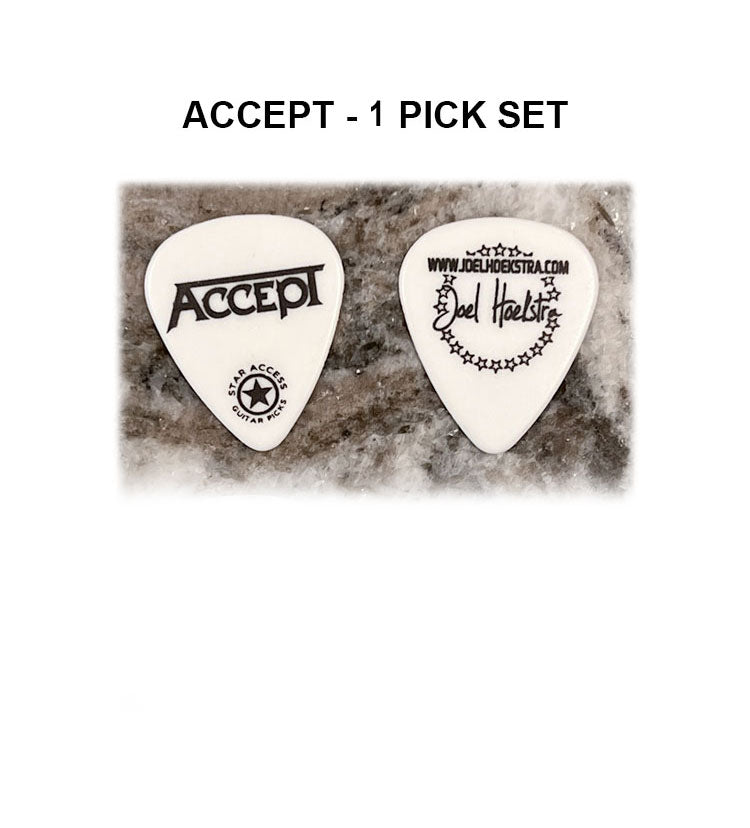 Joel Hoekstra - Pearl White Accept Pick
